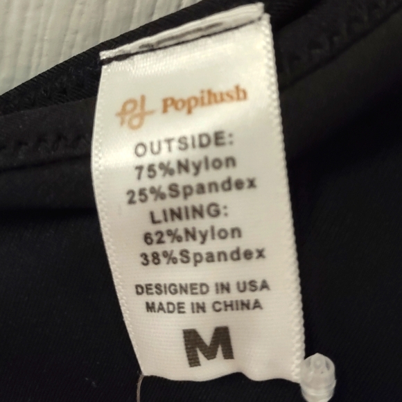 NWT Popilush The Shapewear Jumpsuit Wide-Leg Sleeveless Black - Picture 7 of 13